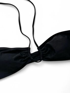 Black Tie-Back Bikini Top